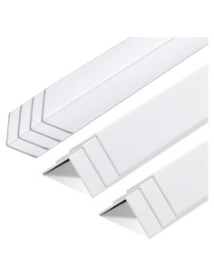 Protectores de Esquinas de Pared Sasylvia 10 Pcs Vinilo Blanco