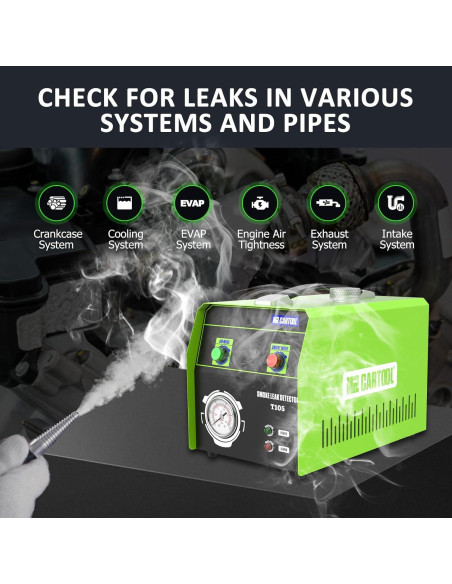 Máquina de Humo MR CARTOOL T105 Detector de Fugas 12V