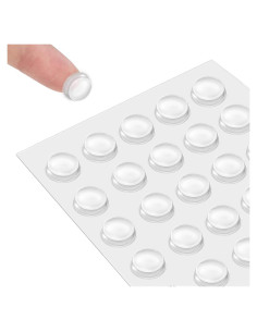 Bumpers de Silicona Transparentes QUEENTI 160 Piezas 1.27 cm