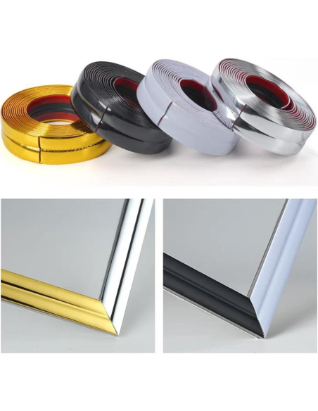 Moldura Autoadhesiva Flexible LaRolls 3m Negro Mate