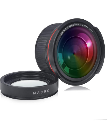 Lente Ojo de Pez Gran Angular 52mm PowerTrust para DSLR Nikon Lente Ojo de Pez Gran Angular 52mm PowerTrust para DSLR Nikon