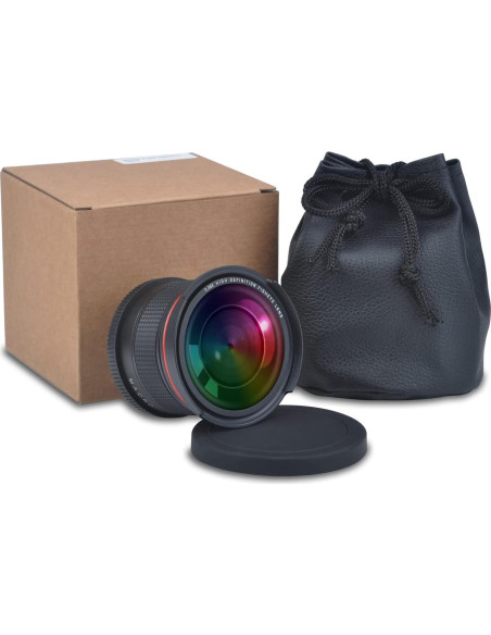 Lente Ojo de Pez Gran Angular 52mm PowerTrust para DSLR Nikon Lente Ojo de Pez Gran Angular 52mm PowerTrust para DSLR Nikon