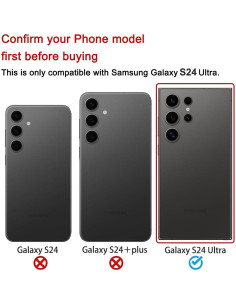 2 Juegos de Lentes de Reemplazo para Cámara Samsung Galaxy S24 Ultra 2