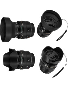 Juego de Parasoles 49mm Veatree para Lentes Canon y Sony 2