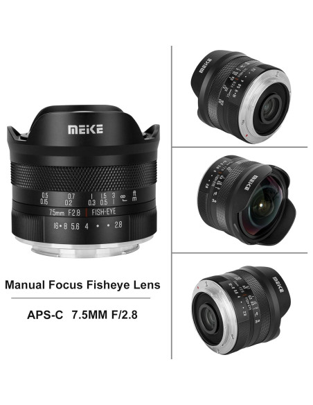 Lente Ojo de Pez Meike 7.5mm f2.8 para Sony E-Mount Lente Ojo de Pez Meike 7.5mm f2.8 para Sony E-Mount