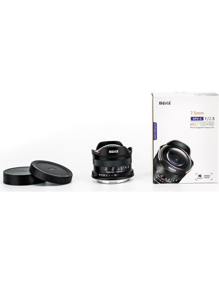 Lente Ojo de Pez Meike 7.5mm f2.8 para Sony E-Mount Lente Ojo de Pez Meike 7.5mm f2.8 para Sony E-Mount