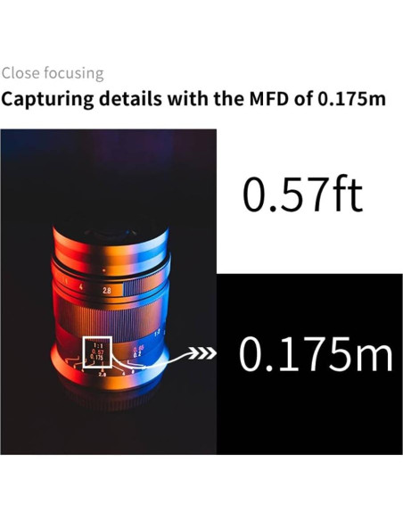 Lente Macro 60mm F2.8 7artisans para Fujifilm X - Enfoque Manual