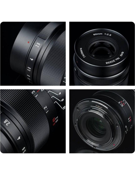 Lente Macro 60mm F2.8 7artisans para Fujifilm X - Enfoque Manual