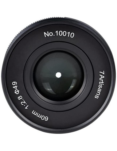 Lente Macro 60mm F2.8 7artisans para Fujifilm X - Enfoque Manual