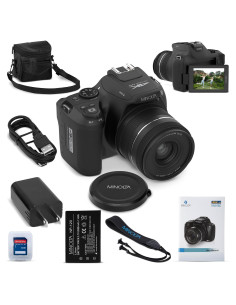 Cámara Digital Minolta ProShot 64MP - Zoom Óptico 10x, Video 4K