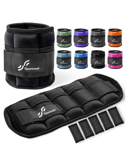 Pesas Ajustables para Tobillo Sportneer 1.8 kg Neopreno