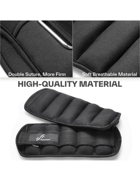 Pesas Ajustables para Tobillo Sportneer 1.8 kg Neopreno