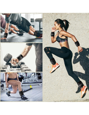 Pesas Ajustables para Tobillo Sportneer 1.8 kg Neopreno