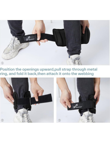 Pesas Ajustables para Tobillo Sportneer 1.8 kg Neopreno