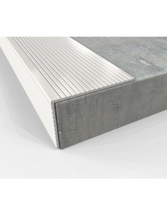Protector de Borde de Escalera Aluminio Natural 106.68 cm 2