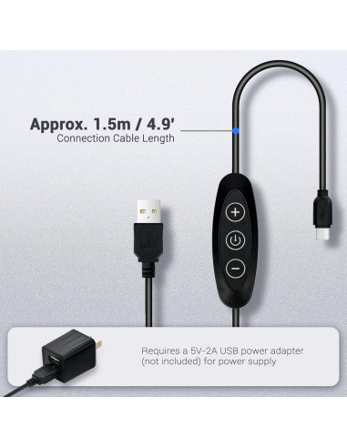 Kit Luz LED Digitalización Diapositivas JJC 10 Niveles Brillo