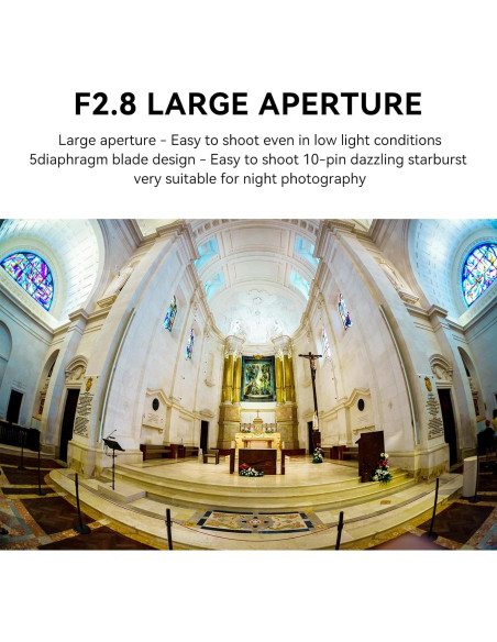 Lente Fisheye 7artisans 7.5mm F2.8 II para Montura M4/3