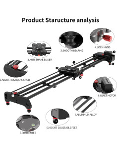 Deslizador de Cámara Motorizado GVM 120cm con Control APP 2