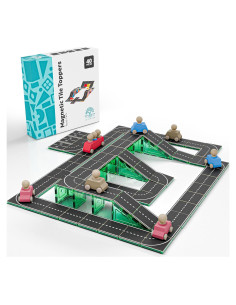 Toppers de Carretera Aprender y Crecer 40 Piezas Magnéticos