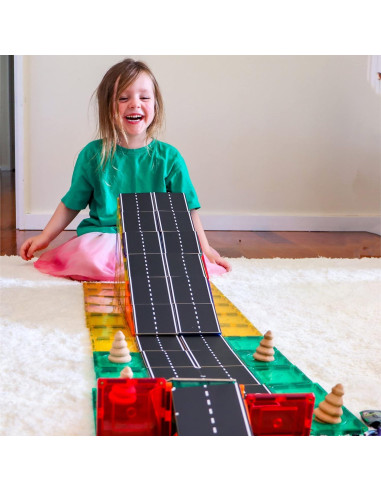 Toppers de Carretera Aprender y Crecer 40 Piezas Magnéticos