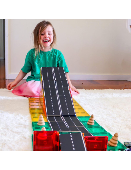 Toppers de Carretera Aprender y Crecer 40 Piezas Magnéticos