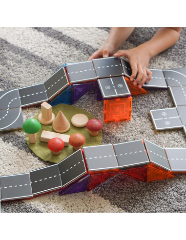 Toppers de Carretera Aprender y Crecer 40 Piezas Magnéticos