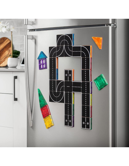 Toppers de Carretera Aprender y Crecer 40 Piezas Magnéticos