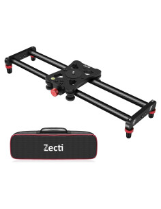 Slider de Cámara Zecti 40 cm Fibra de Carbono Estabilizador