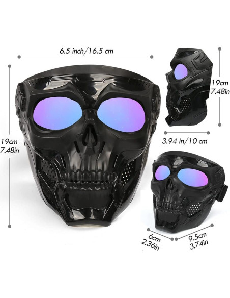 Máscara de Gafas de Calavera Outamateur UV para Motocicleta
