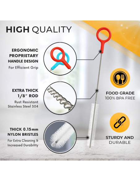 Juego de 4 Cepillos Limpiadores Buenalife - Acero Inoxidable, Multiusos