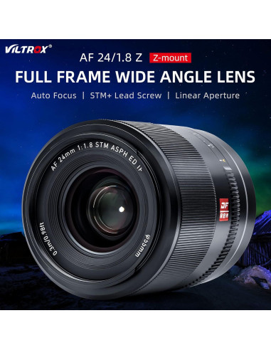 Lente VILTROX 24mm F1.8 Z para Cámaras Nikon Sin Espejo