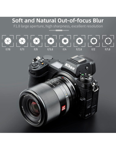 Lente VILTROX 24mm F1.8 Z para Cámaras Nikon Sin Espejo