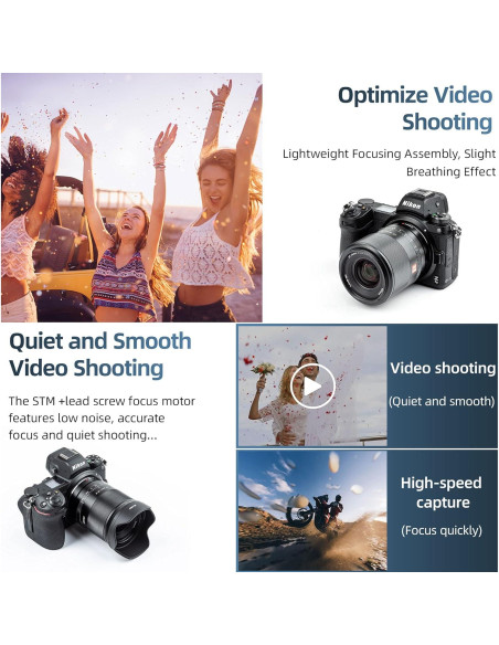 Lente VILTROX 24mm F1.8 Z para Cámaras Nikon Sin Espejo