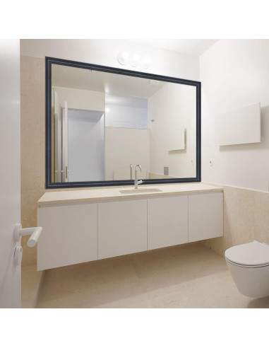 Moldura de Espuma Autoadhesiva WAPANE 2.29m x 7.87cm Negra