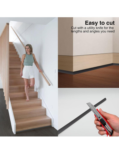 Moldura Flexible de Silicona VLKAVIVA 150 cm Negra Autoadhesiva