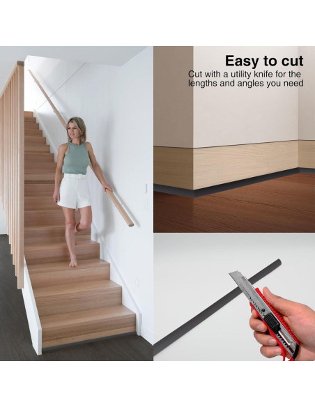 Moldura Flexible de Silicona VLKAVIVA 150 cm Negra Autoadhesiva