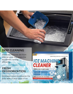 Limpiador Desincrustante para Máquina de Hielo Shantou 12 Tabletas 2