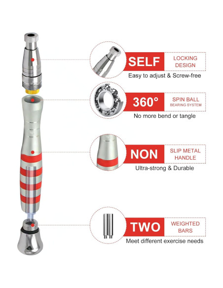 Cuerda de Salto Rápida GUMWIG Ajustable con Mango de Aluminio