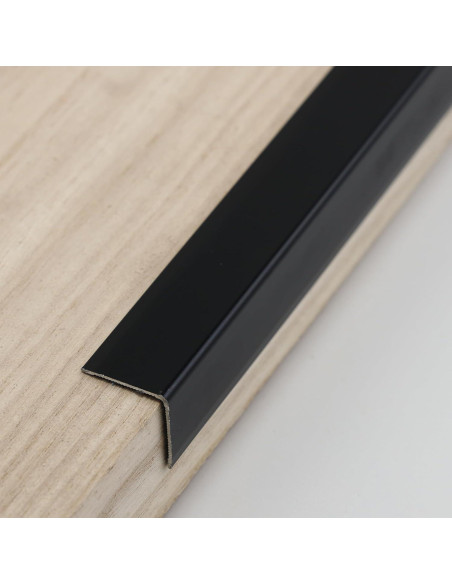 Protectores de Esquinas de Aluminio Coengwui 3Pcs 0.88m Negro Mate