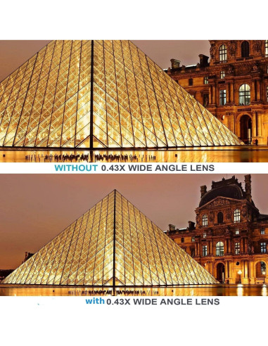 Lente Gran Angular 49mm HD Optura 0.43X con Macro para Canon