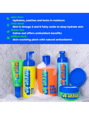 Conjunto de Cuidado de la Piel para Niños JB SKRUB - 5 Productos