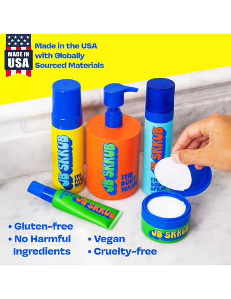Conjunto de Cuidado de la Piel para Niños JB SKRUB - 5 Productos Conjunto de Cuidado de la Piel para Niños JB SKRUB - 5 Productos