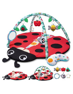 Alfombra de Juego para Bebés Jyusmile 8 en 1 con Juguetes