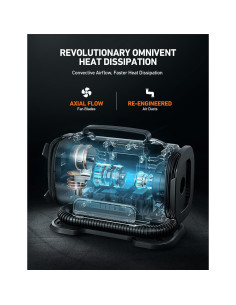 Compresor de Aire AstroAI 150 PSI 12V DC/110V AC Amarillo 2