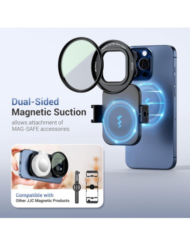 Adaptador de Filtro de Lente Magnético JJC 67mm para iPhone 16/15/14