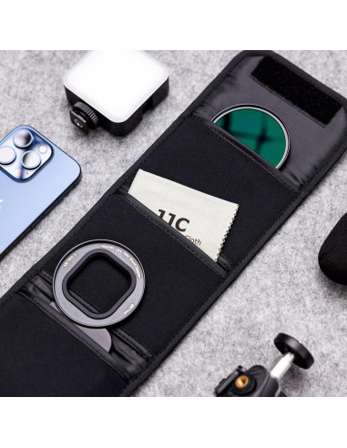 Adaptador de Filtro de Lente Magnético JJC 67mm para iPhone 16/15/14