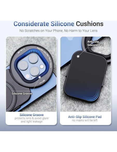 Adaptador de Filtro de Lente Magnético JJC 67mm para iPhone 16/15/14