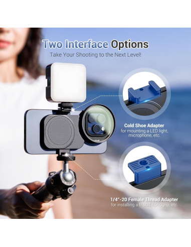 Adaptador de Filtro de Lente Magnético JJC 67mm para iPhone 16/15/14