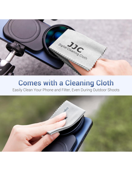 Adaptador de Filtro de Lente Magnético JJC 67mm para iPhone 16/15/14