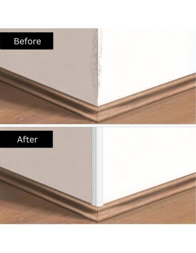 Moldura de Esquina Flexible Autoadhesiva Boorika 6.1m TPE